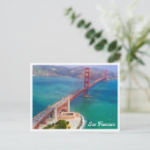San Francisco Golden Gate Bridge Briefkaart (Staand voorkant)