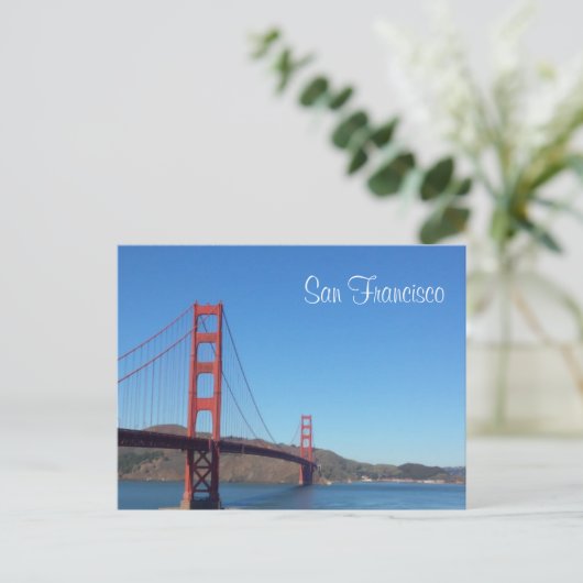 San Francisco Golden Gate Bridge Briefkaart (Staand voorkant)