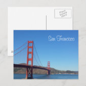 San Francisco Golden Gate Bridge Briefkaart (Voorkant / Achterkant)