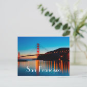 San Francisco Golden Gate Bridge Briefkaart (Staand voorkant)