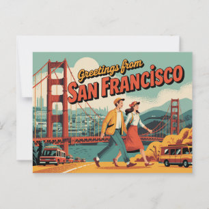 San Francisco Golden Gate Bridge Briefkaart