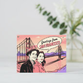 San Francisco Golden Gate Bridge Briefkaart (Staand voorkant)