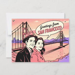 San Francisco Golden Gate Bridge Briefkaart