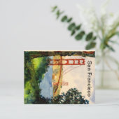 San Francisco Golden Gate Bridge Briefkaart (Staand voorkant)