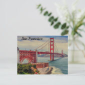 San Francisco Golden gate bridge Briefkaart (Staand voorkant)