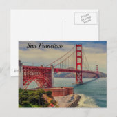 San Francisco Golden gate bridge Briefkaart (Voorkant / Achterkant)