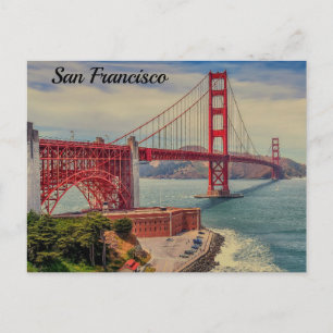 San Francisco Golden gate bridge Briefkaart