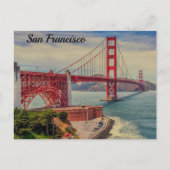 San Francisco Golden gate bridge Briefkaart (Voorkant)
