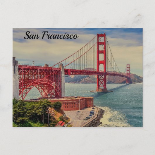 San Francisco Golden gate bridge Briefkaart (Voorkant)