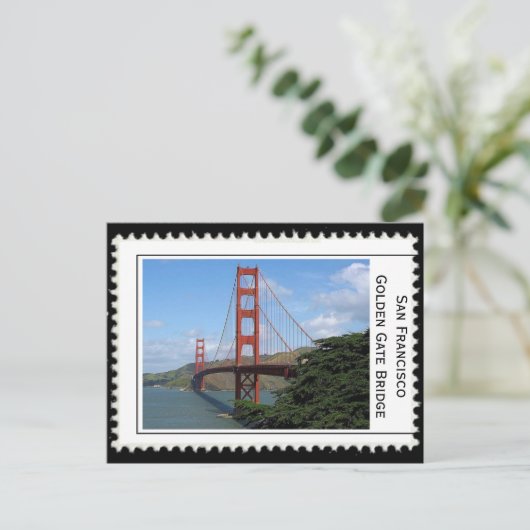 San Francisco Golden Gate Bridge Briefkaart (Staand voorkant)