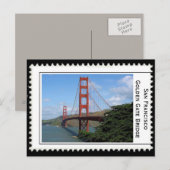 San Francisco Golden Gate Bridge Briefkaart (Voorkant / Achterkant)
