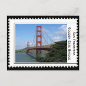 San Francisco Golden Gate Bridge Briefkaart (Voorkant)