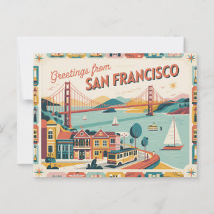 San Francisco Golden Gate Bridge Briefkaart