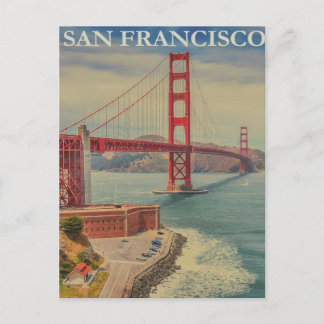 San Francisco Golden Gate Bridge-briefkaart Briefkaart