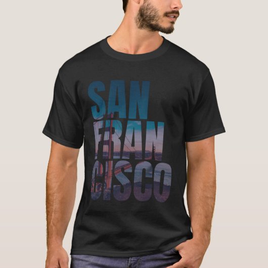 San Francisco Golden Gate Bridge California Landma T-shirt (Voorkant)