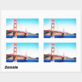 San Francisco Golden Gate Bridge Californië Rechthoekige Sticker (Vel)