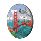 San Francisco Golden Gate Bridge Dartbord (Voorkant Rechts)
