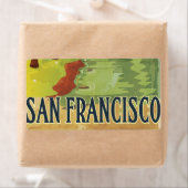 San Francisco Golden Gate Bridge Etiket (Insitu)