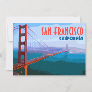 San Francisco Golden Gate Bridge Flat Kaart
