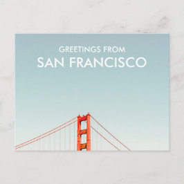 San Francisco Golden Gate Bridge Greetings From Briefkaart