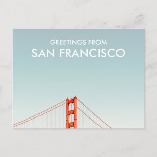 San Francisco Golden Gate Bridge Groeten vanuit Briefkaart