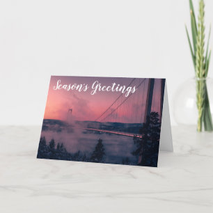 San Francisco Golden Gate Bridge Holiday Card Feestdagen Kaart