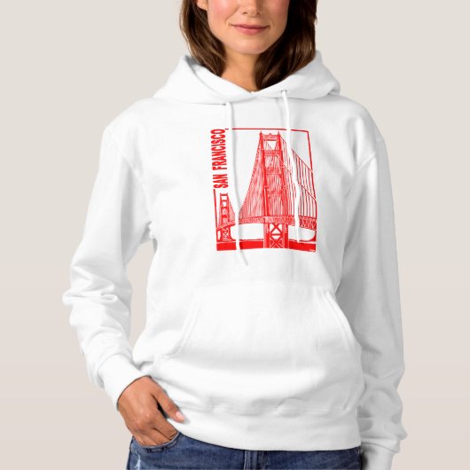 San Francisco-Golden Gate Bridge Hoodie (Voorkant)