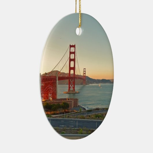 San Francisco Golden Gate Bridge Keramisch Ornament (Rechts)