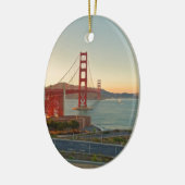 San Francisco Golden Gate Bridge Keramisch Ornament (Links)