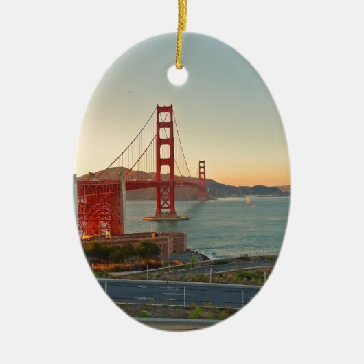 San Francisco Golden Gate Bridge Keramisch Ornament (Voorkant)