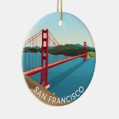 San Francisco Golden Gate Bridge Keramisch Ornament (Rechts)