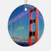 San Francisco Golden Gate Bridge Keramisch Ornament (Links)