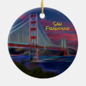 San Francisco Golden Gate Bridge Keramisch Ornament (Achterkant)