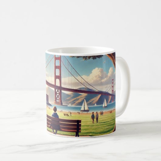 San Francisco Golden Gate Bridge Koffiemok (Voorkant rechts)