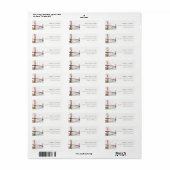 San Francisco Golden Gate Bridge Landschap Adres Etiket (Full Sheet)
