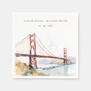 San Francisco Golden Gate Bridge Landschap Bruilof Servet