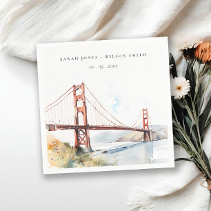 San Francisco Golden Gate Bridge Landschap Bruilof Servet