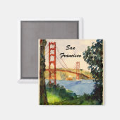 San Francisco Golden Gate Bridge Magneet (Voorkant / Achterkant)
