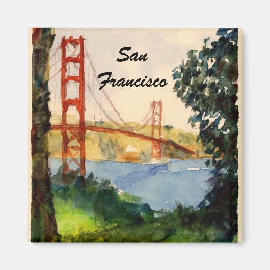 San Francisco Golden Gate Bridge Magneet (Voorkant)