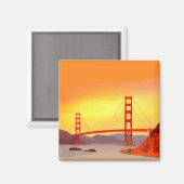 San Francisco Golden Gate Bridge Magneet (Voorkant / Achterkant)