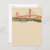 San Francisco Golden Gate Bridge Notecard Briefkaart (Voorkant / Achterkant)