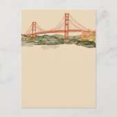 San Francisco Golden Gate Bridge Notecard Briefkaart (Voorkant)