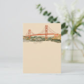 San Francisco Golden Gate Bridge Notitiekaart (Staand voorkant)