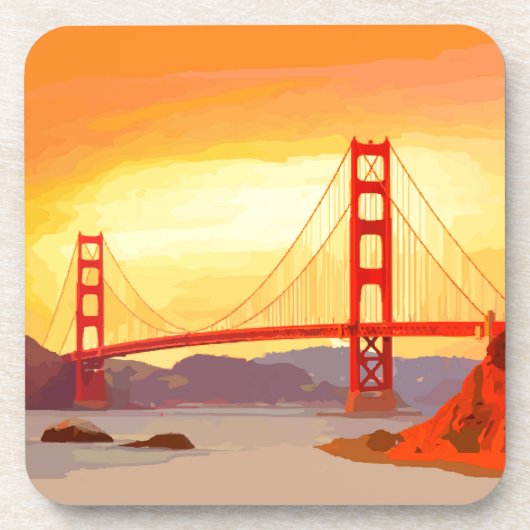 San Francisco Golden Gate Bridge Onderzetter (Voorkant)