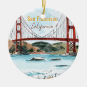 San Francisco Golden Gate Bridge Ornament (Voorkant)