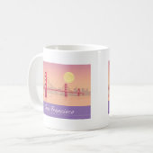 San Francisco Golden Gate Bridge Pastelreizen Koffiemok (Voorkant links)