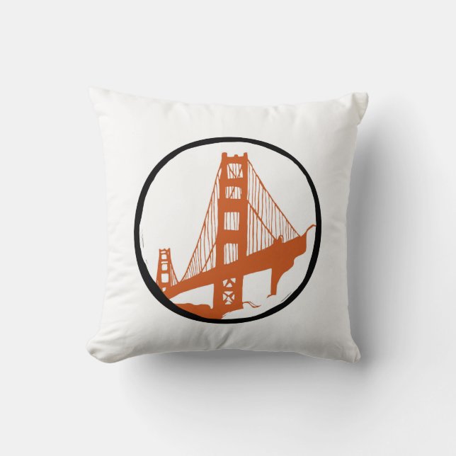San Francisco, Golden Gate Bridge Pillow Kussen (Voorkant)