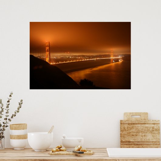 San Francisco Golden Gate Bridge Poster (Keuken)