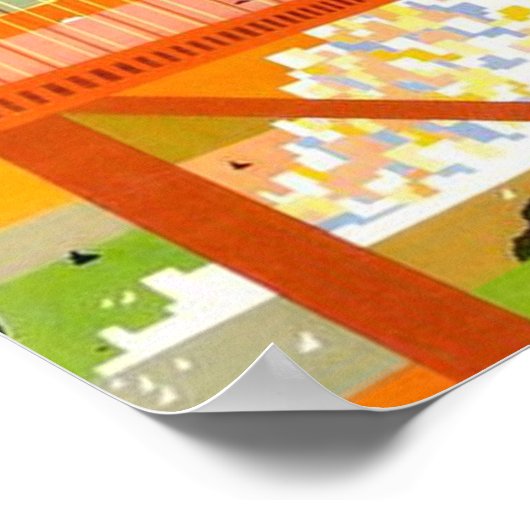 San Francisco, Golden Gate bridge Poster (Hoek)