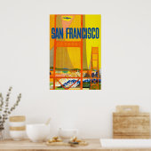 San Francisco, Golden Gate bridge Poster (Keuken)